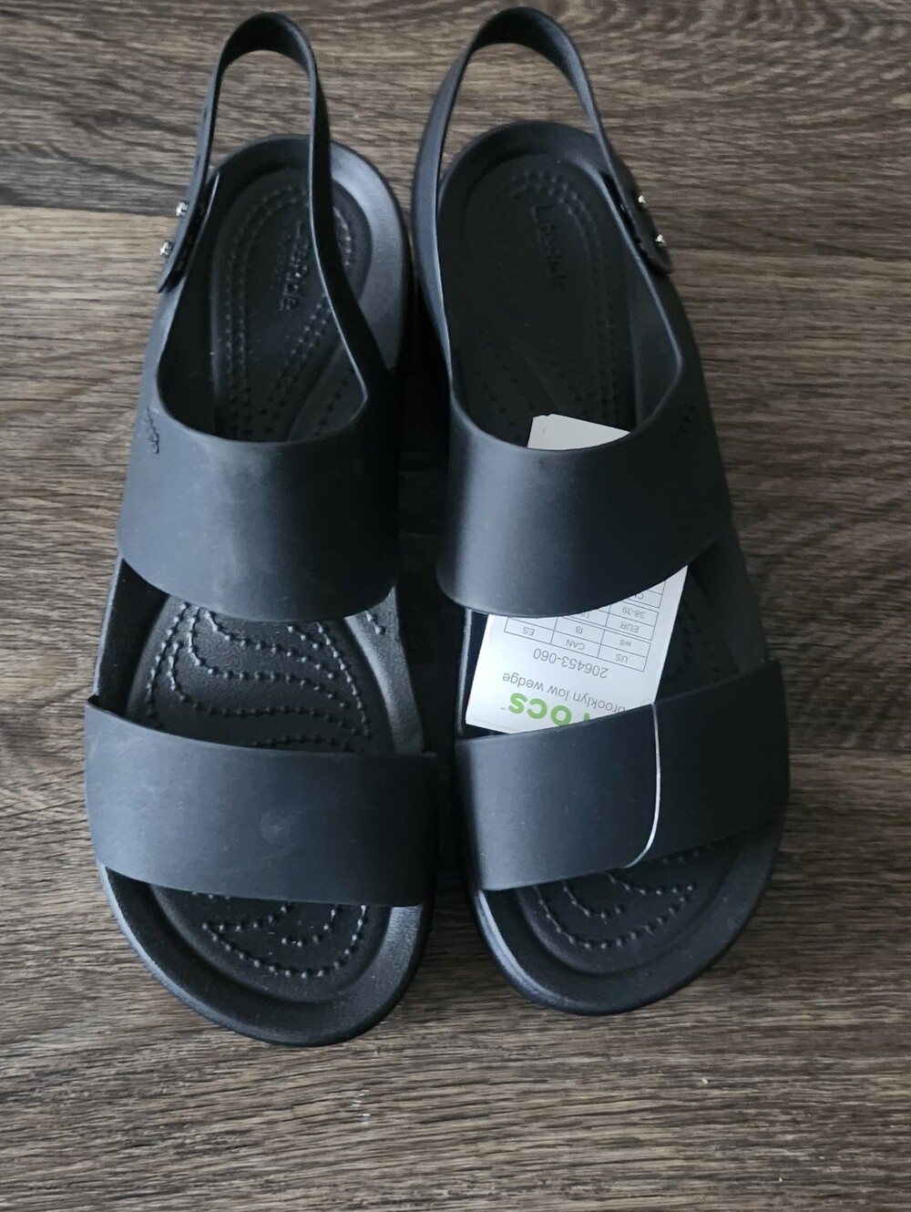 Women's Black Slingback Sandals